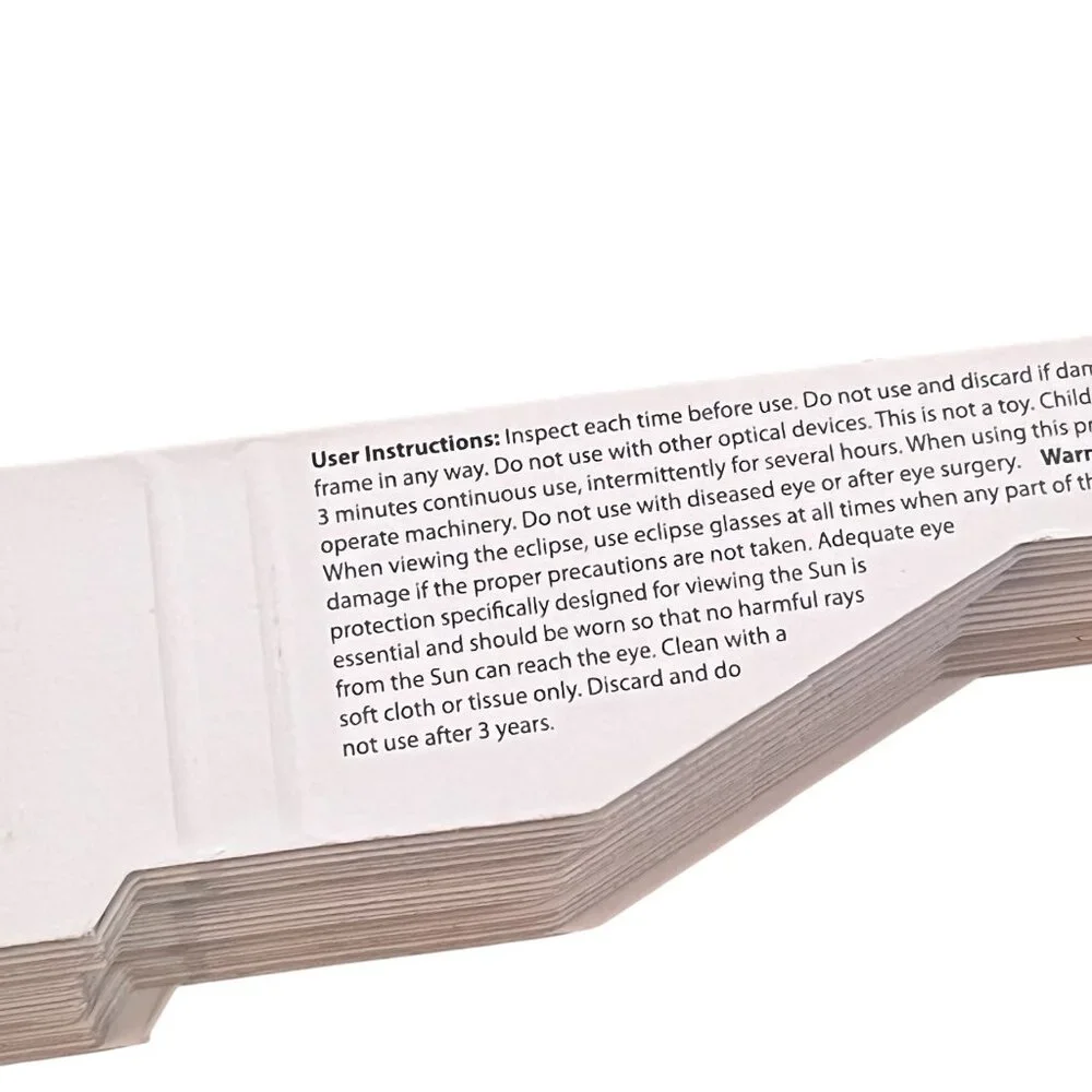 Solar Eclipse Glasses 45 Pack AAA Eclipse April 8, 2024 Made In The USA Viewing